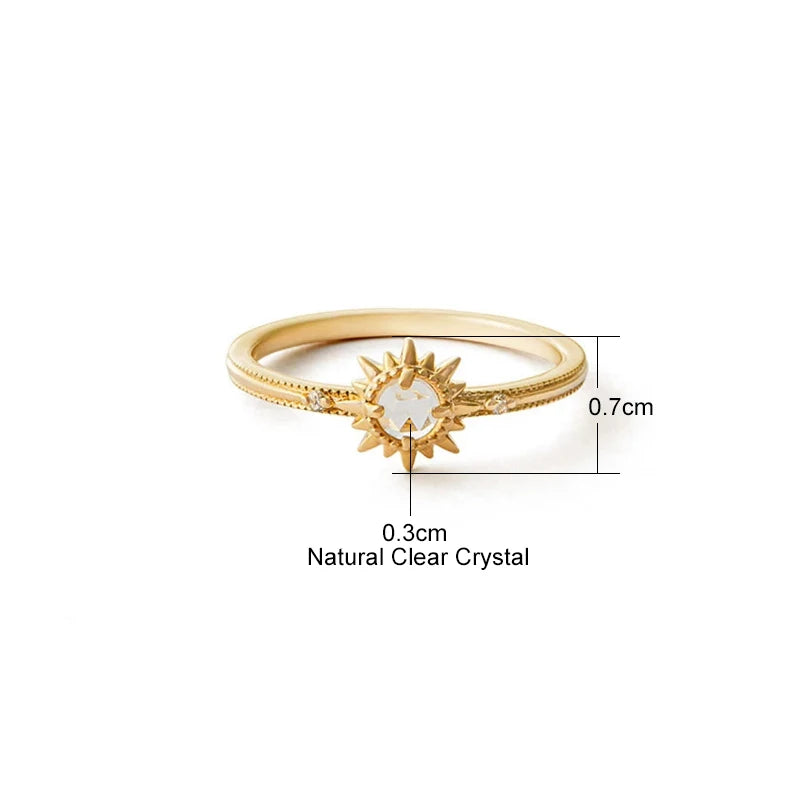 Aura Star Clear Crystal Ring