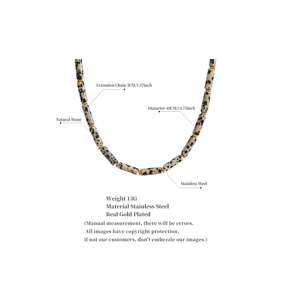 Ornament Natural Stone Necklace