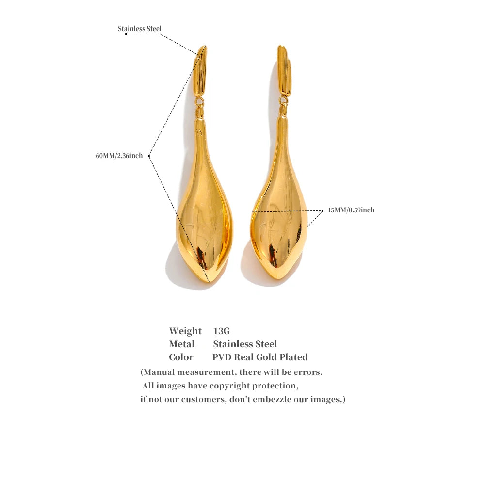 Bottom Heavy Drop Earrings