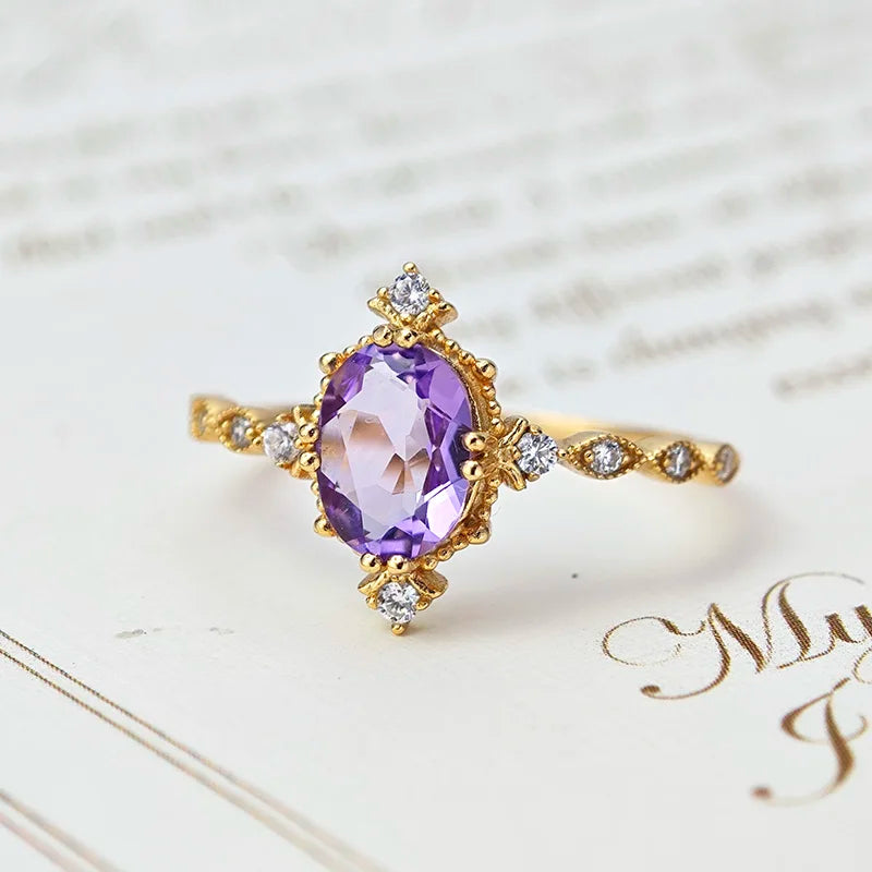 Tranquil Soul Amethyst Ring