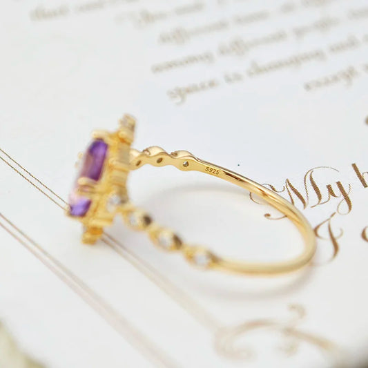 Tranquil Soul Amethyst Ring