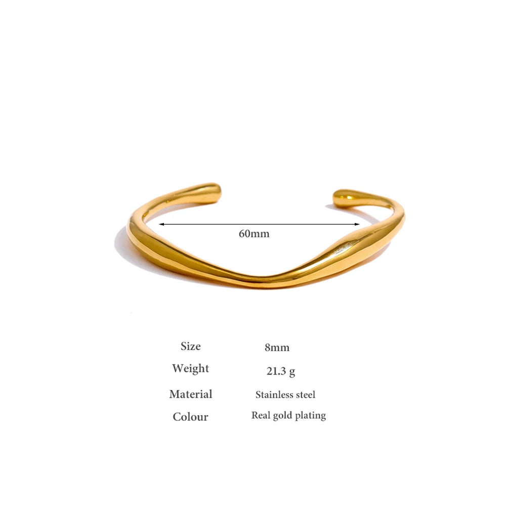 Edgy Thin Bangle