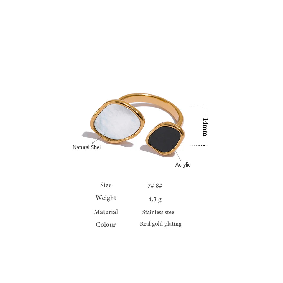 Dual Acrylic Shell Ring