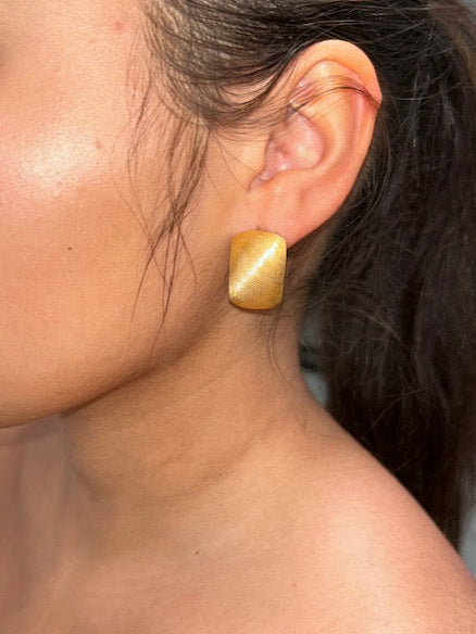 Vintage Golden Statement Hoops