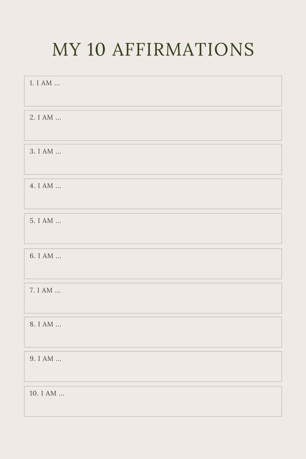 Manifestation Planner