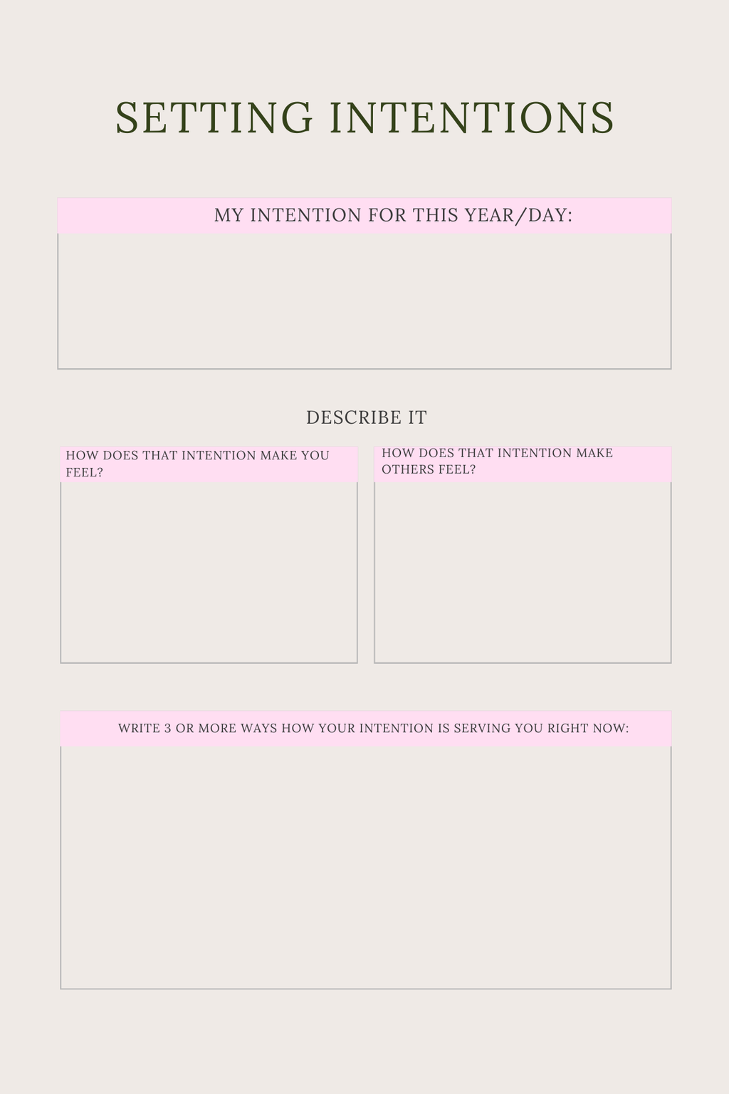 Manifestation Planner