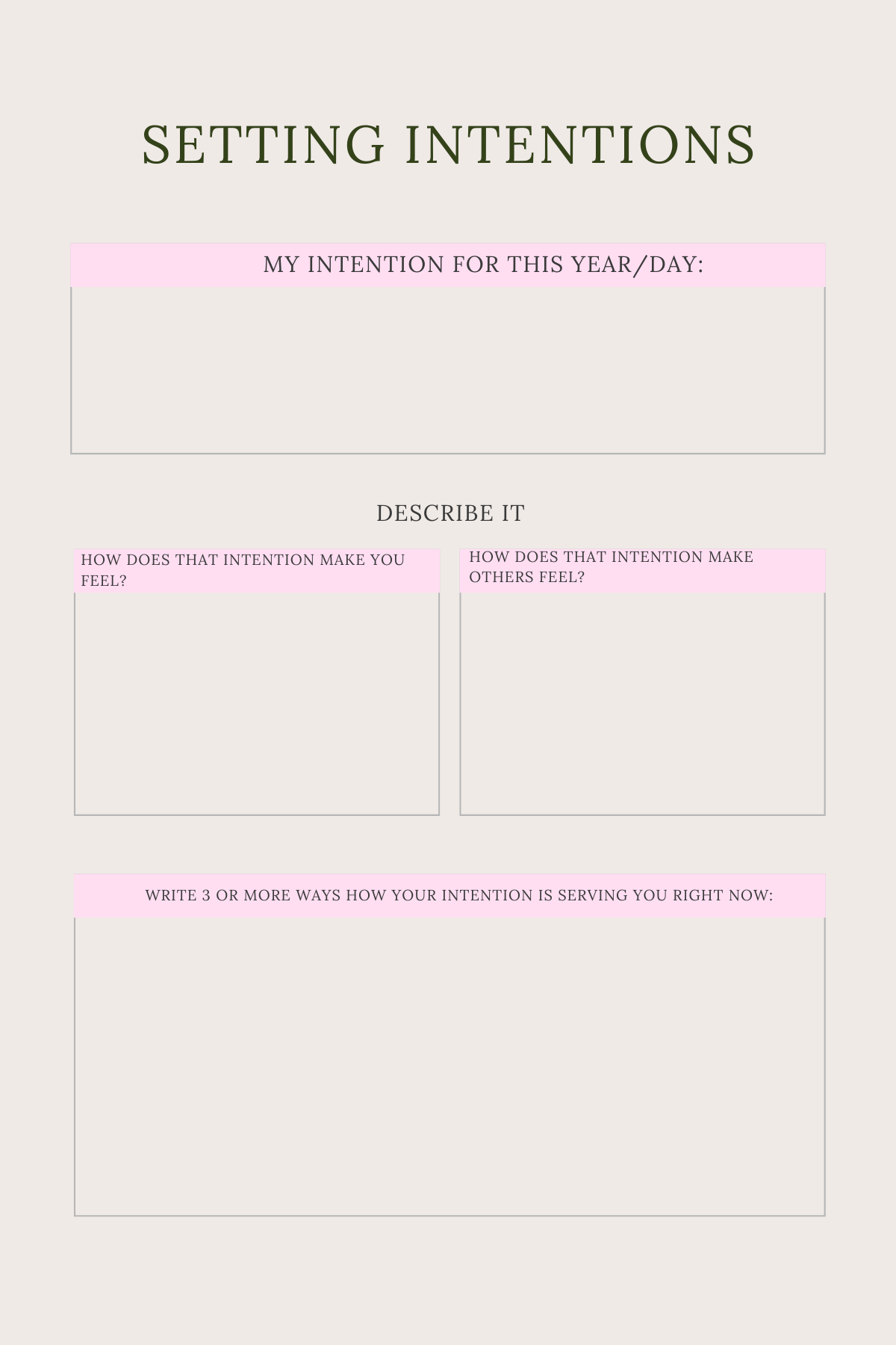 Manifestation Planner