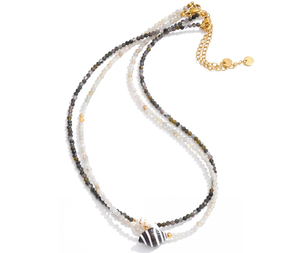 Coastel Shell Beaded Necklace