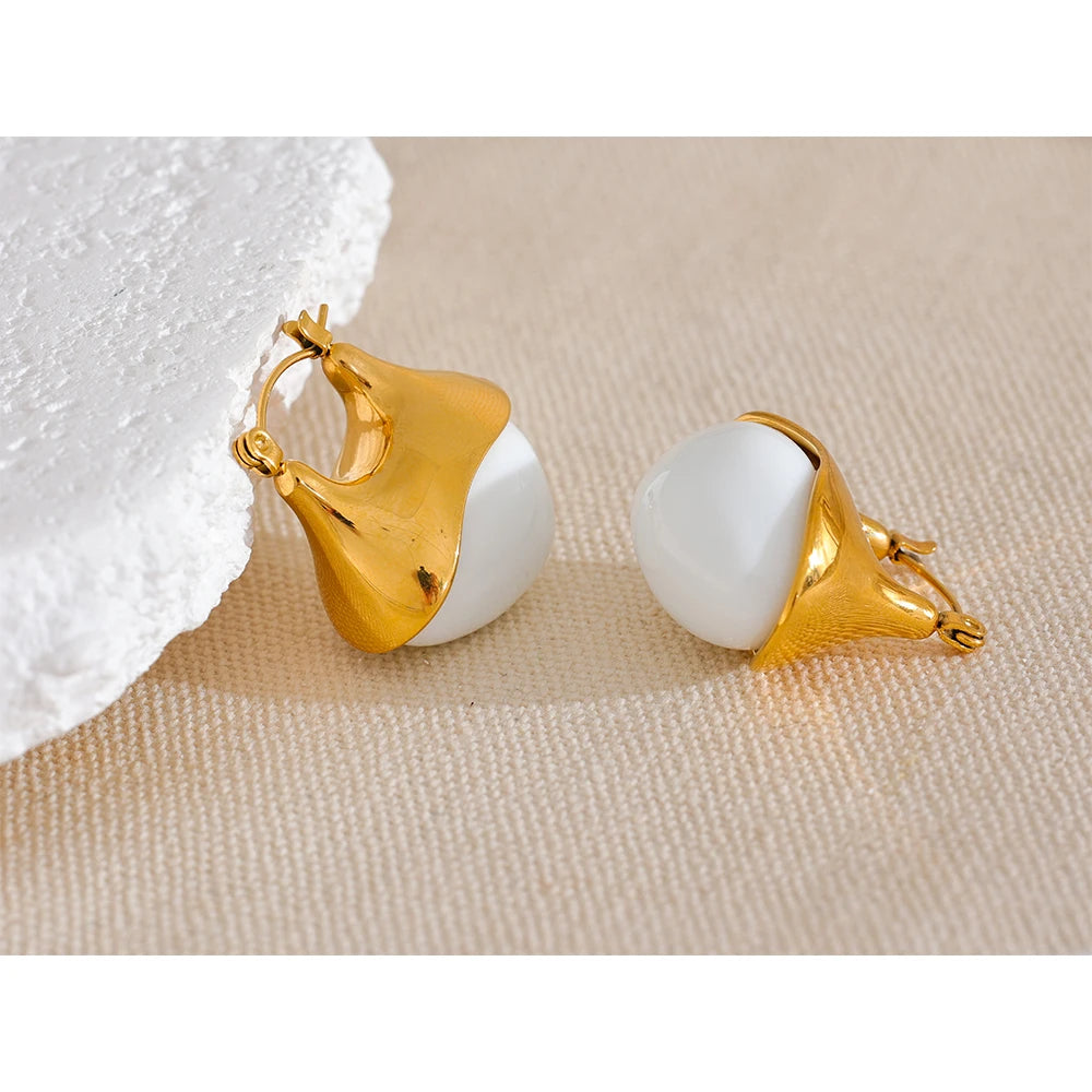 Easter Egg Hoop Earrings