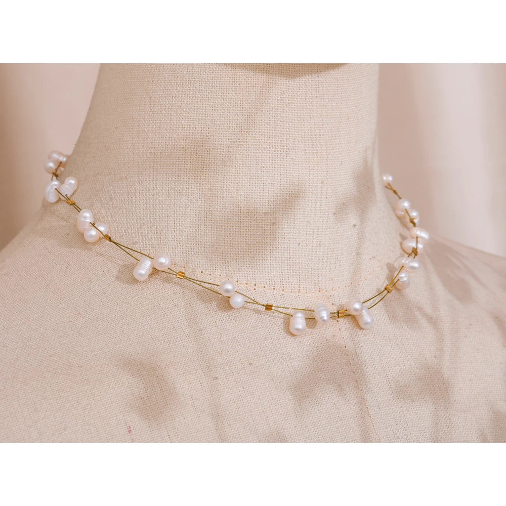 Thoughtful Freshwater Pearl Chain and Necklace