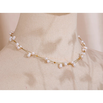 Thoughtful Freshwater Pearl Chain and Necklace