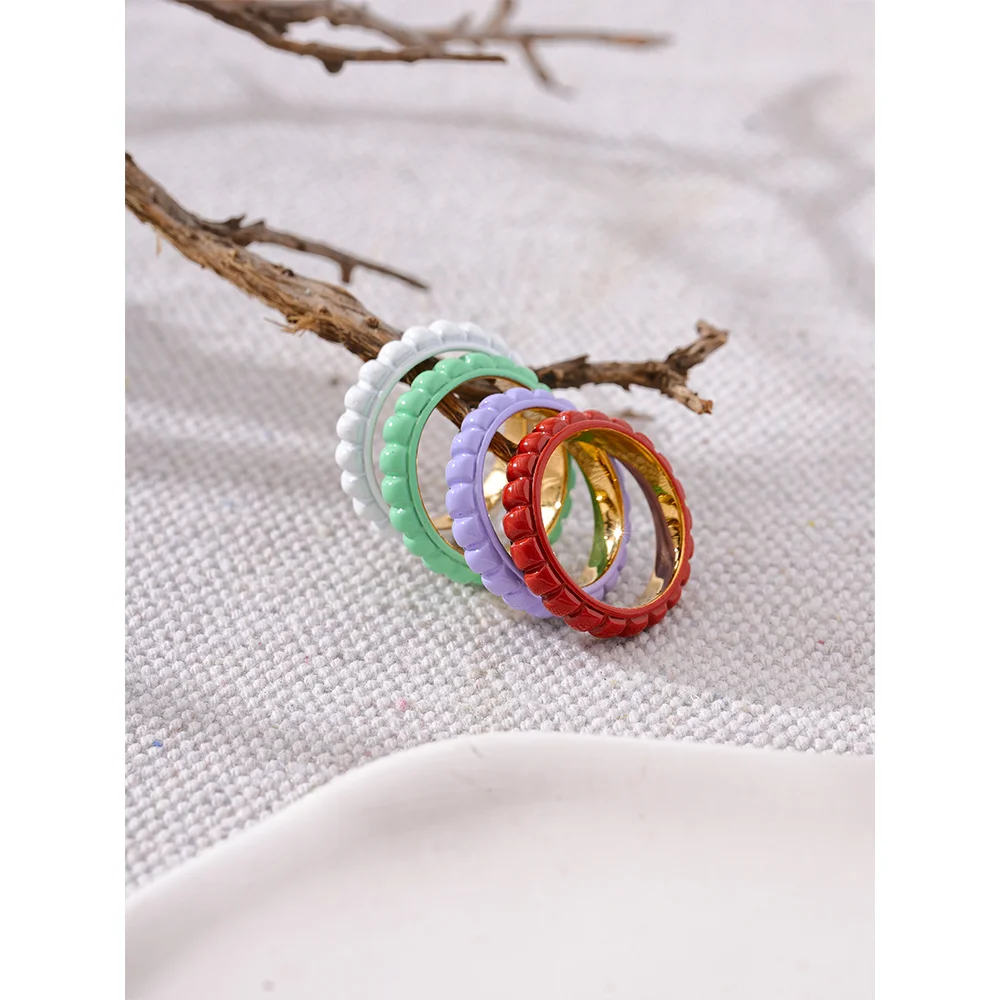 Color Way Enamel Ring