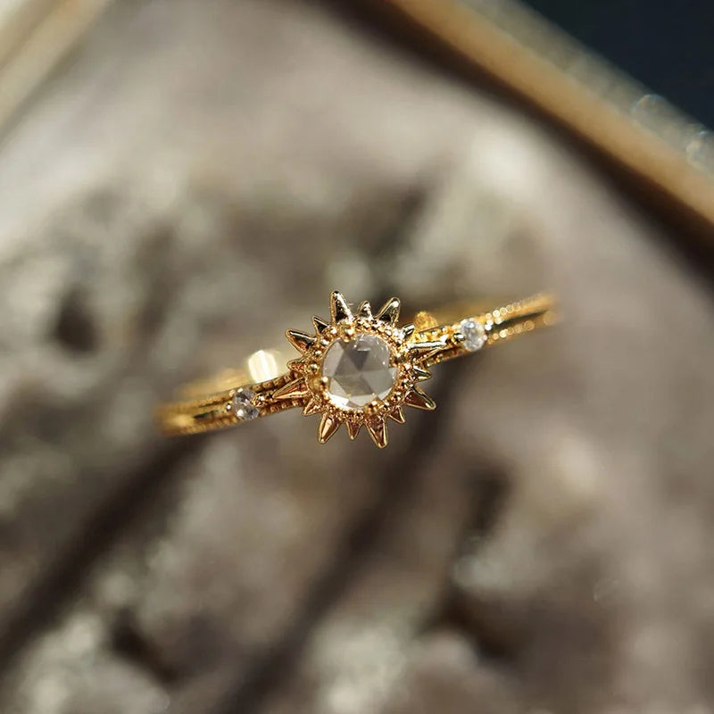 Aura Star Clear Crystal Ring