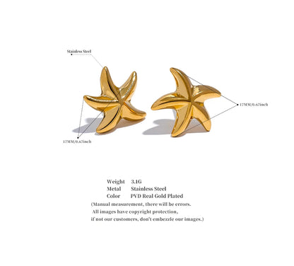 Starfish Stud Earrings