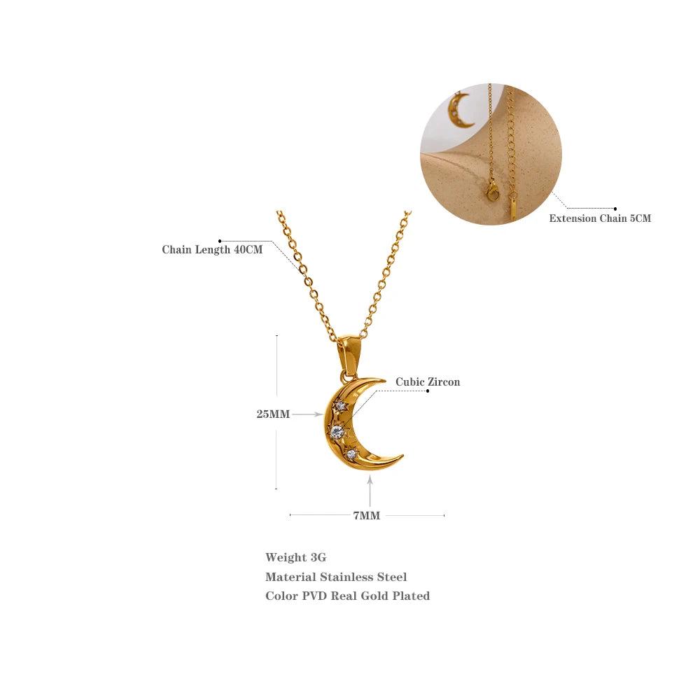 Romantic Moon Necklace