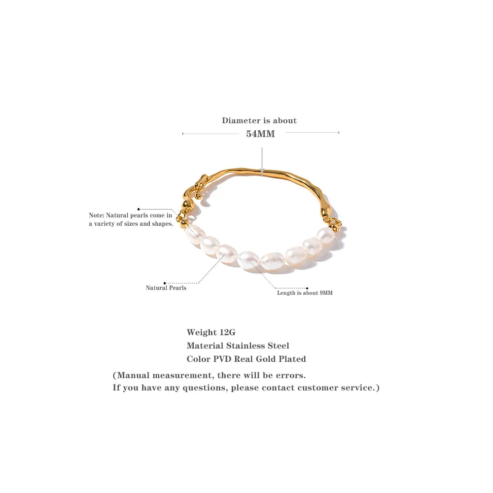 Natural Freshwater Pearls Color Bracelet