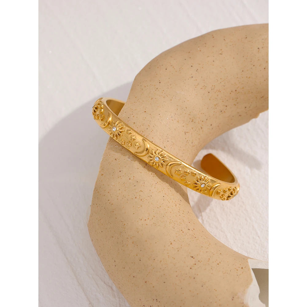 Moon Star Sun Bangle