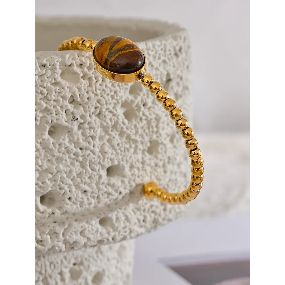 Confidence Tiger Stone Bangle