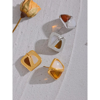 Caramel Stud Earrings