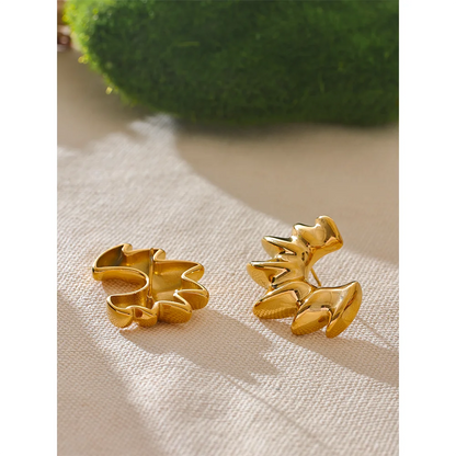 Golden Stud Earrings