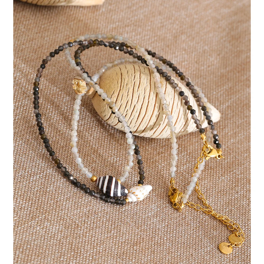 Coastel Shell Beaded Necklace
