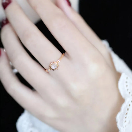 Aura Star Clear Crystal Ring