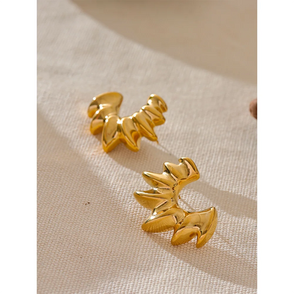 Golden Stud Earrings