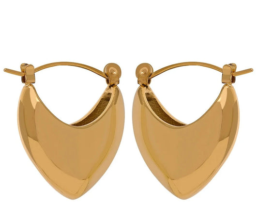 Smooth Statement Charm Earrings