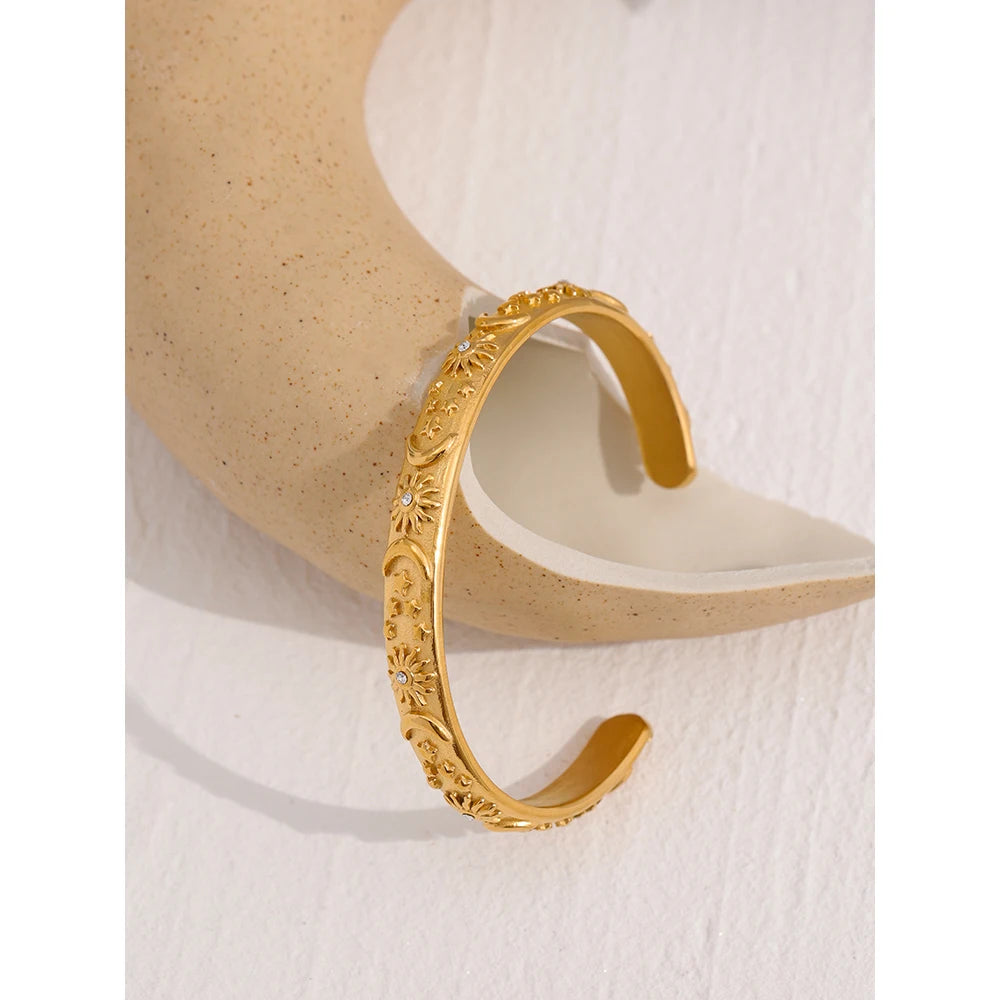 Moon Star Sun Bangle