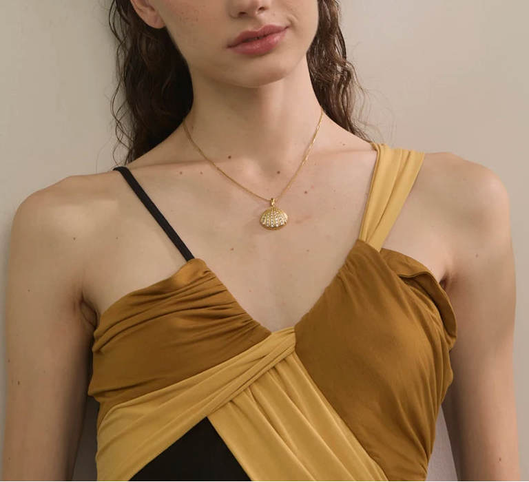Sunlit Wave Necklace