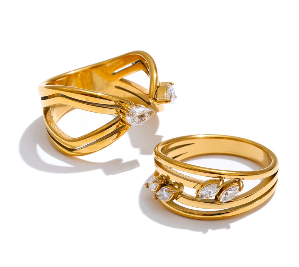 Petal & Rose Rings