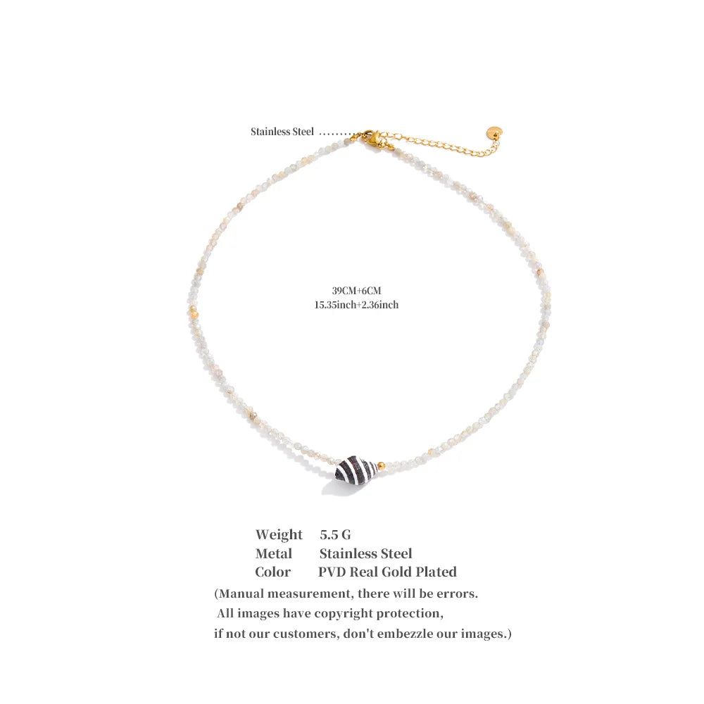 Coastel Shell Beaded Necklace