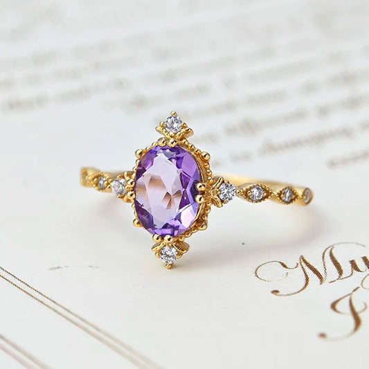 Tranquil Soul Amethyst Ring