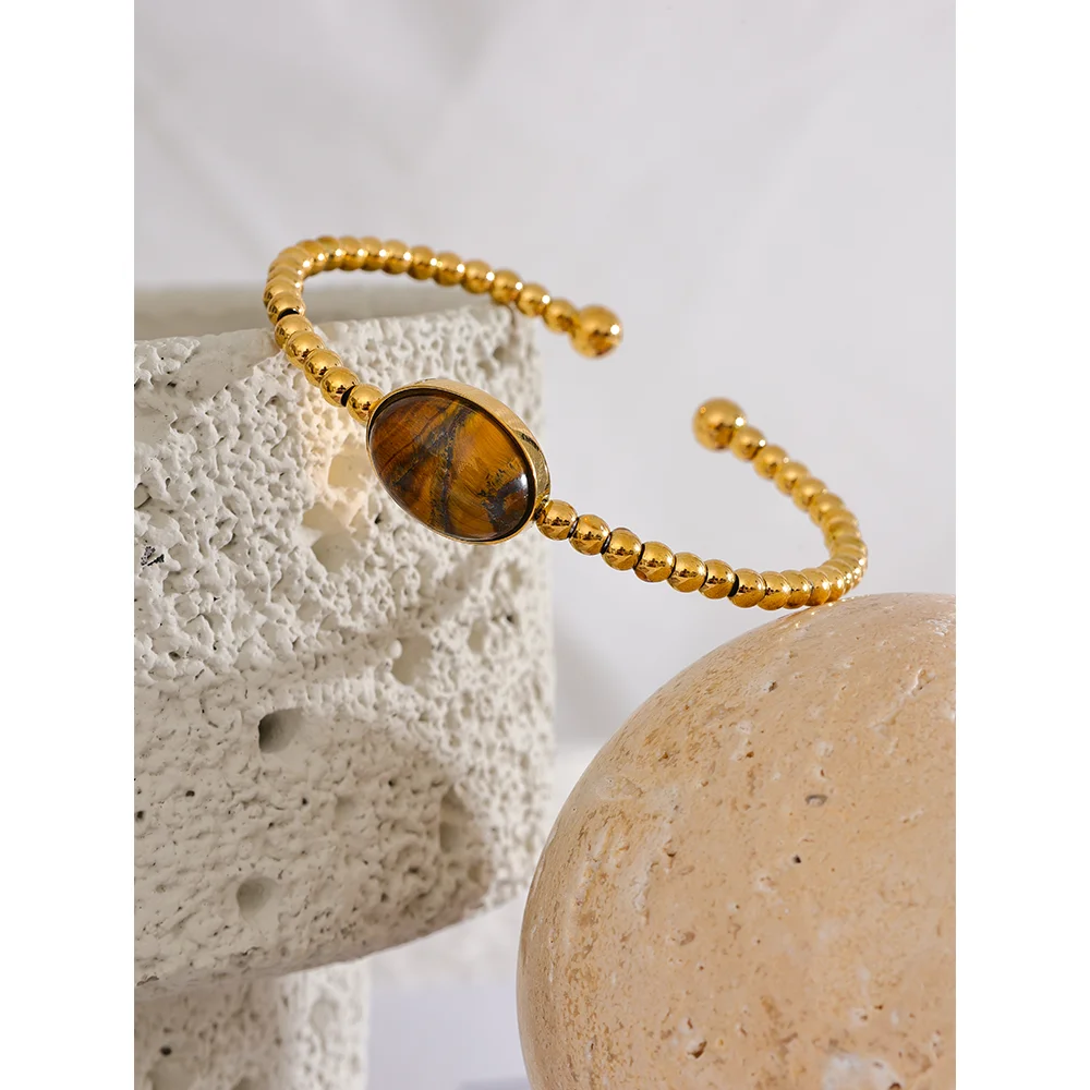 Confidence Tiger Stone Bangle