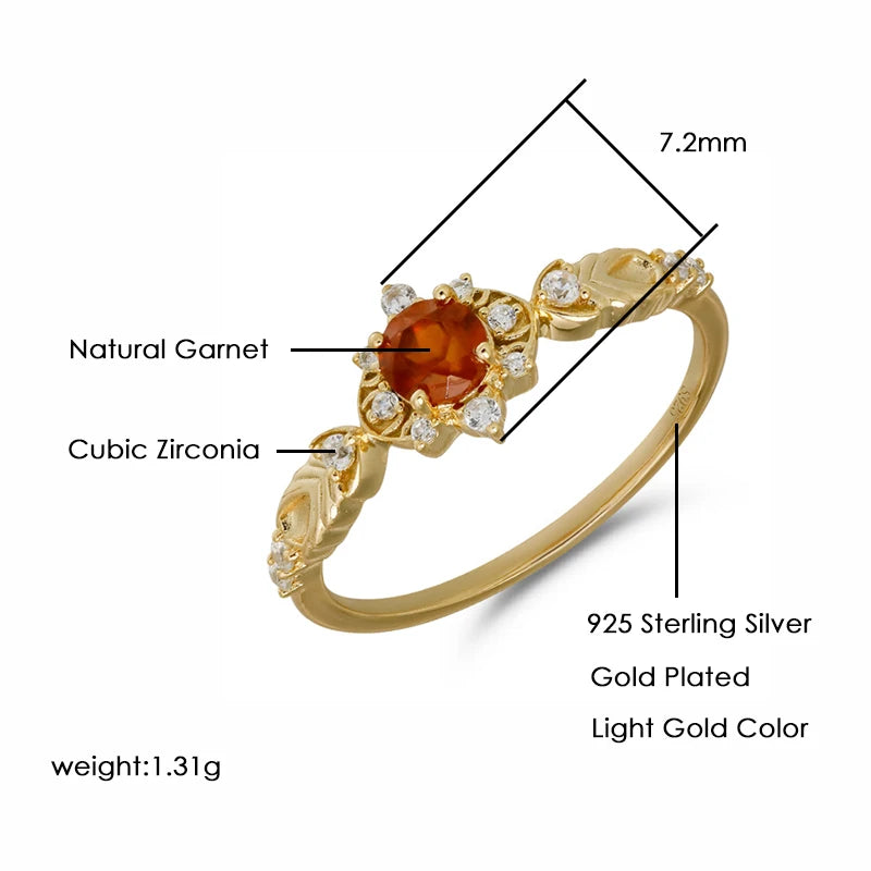 Petite Garnet Ring
