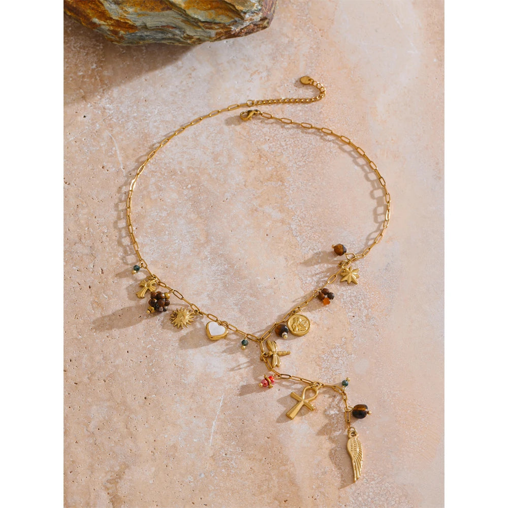 I am Everything Charm Necklace
