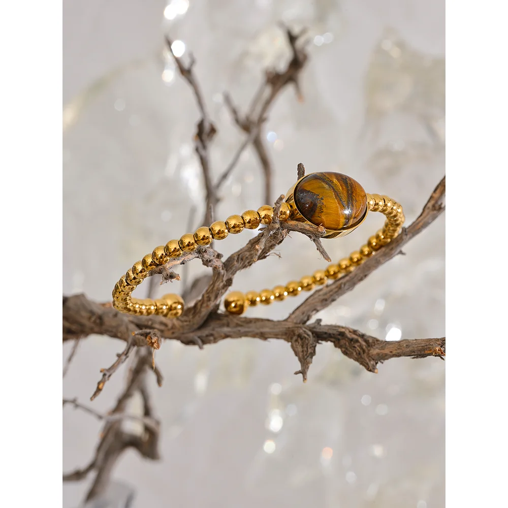 Confidence Tiger Stone Bangle