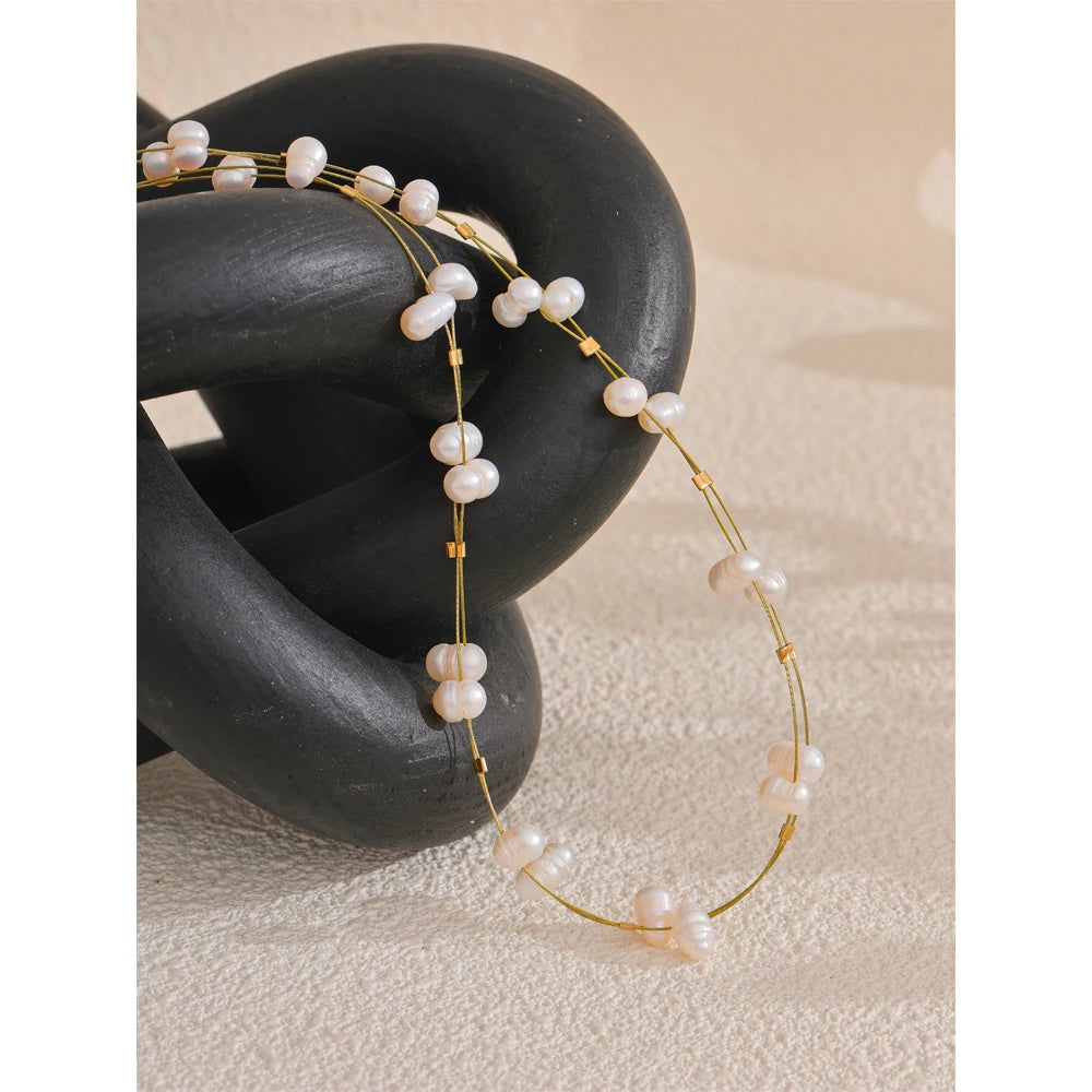 Thoughtful Freshwater Pearl Chain and Necklace