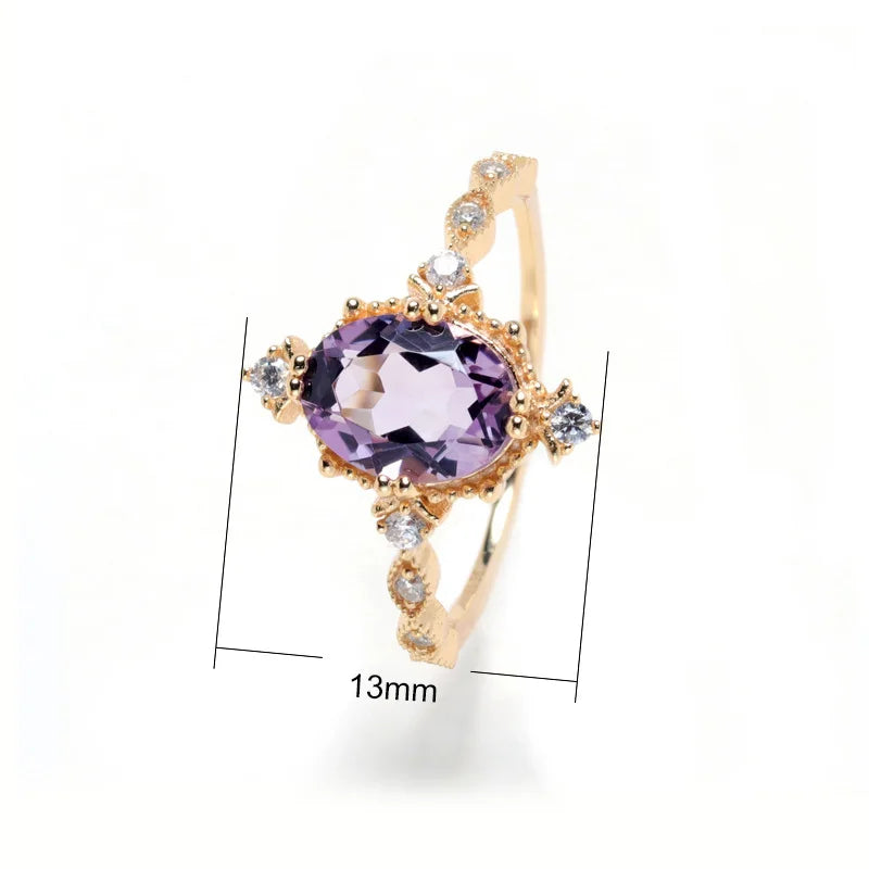 Tranquil Soul Amethyst Ring