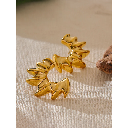 Golden Stud Earrings