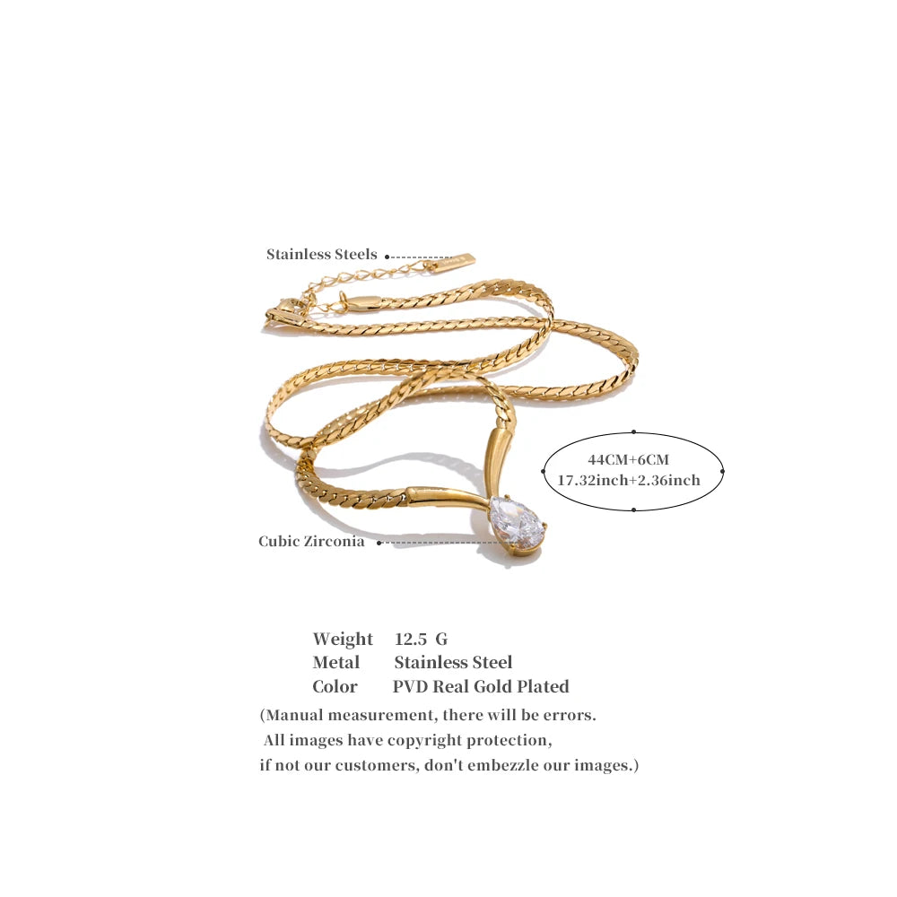 Radiant Drop Necklace