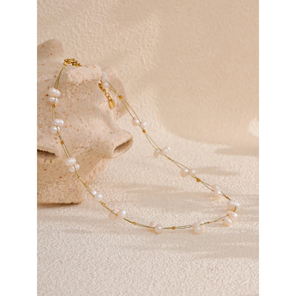 Thoughtful Freshwater Pearl Chain and Necklace