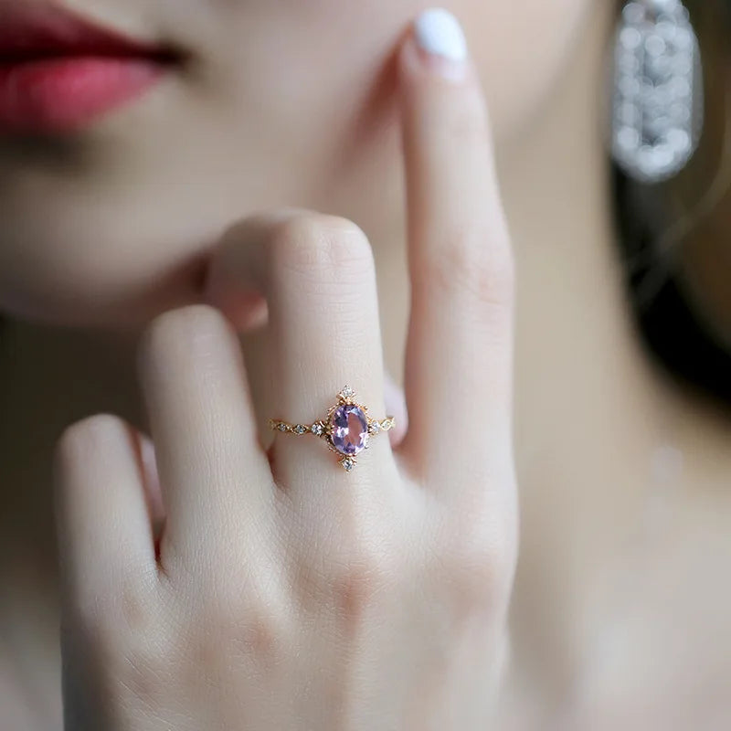 Tranquil Soul Amethyst Ring